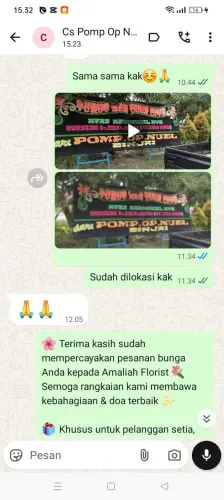 Testimonial Papan Bunga calungbungur