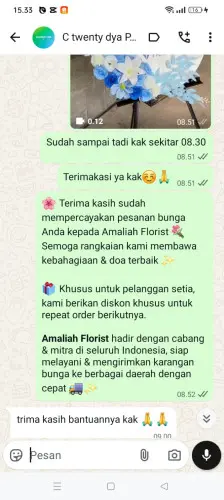 Testimonial Standing Flower calungbungur